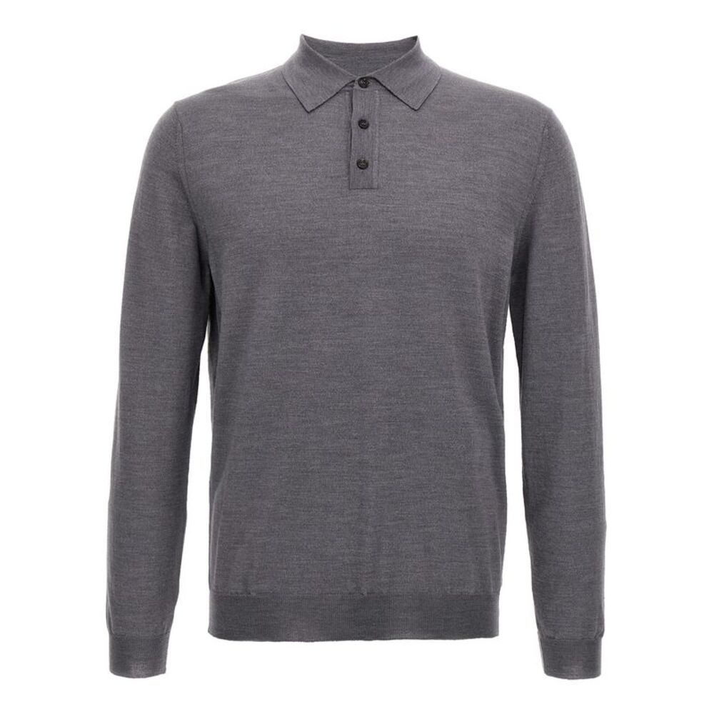 Zanone Men Virgin Wool Polo Shirt